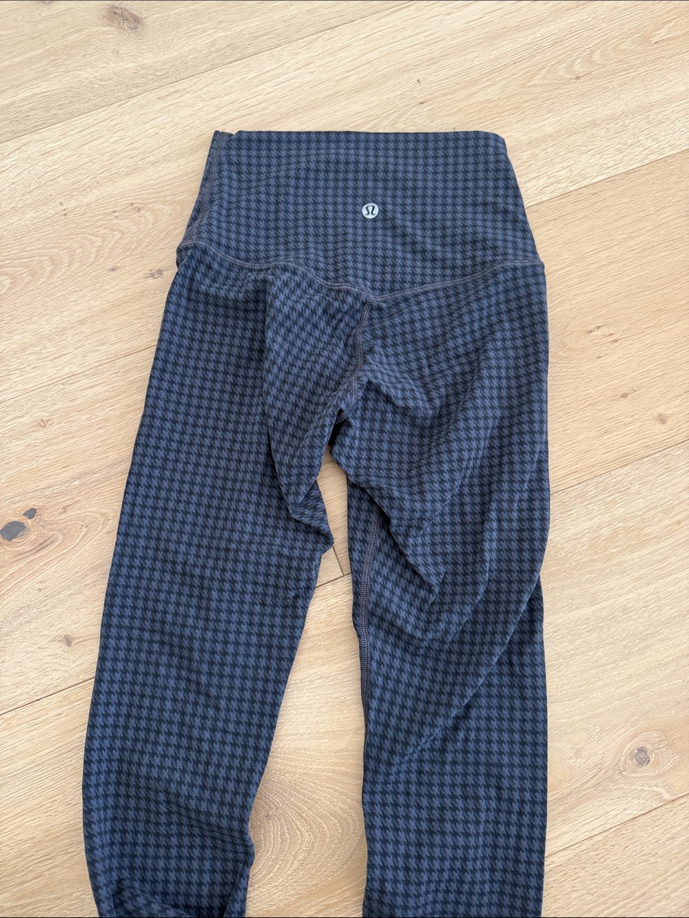 lululemon athletica Black Houndstooth High-Rise Leggings